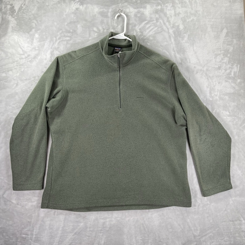 VTG Patagonia Sweater Mens XXL Capilene 1/4 Zip EW Fleece Pullover Vintage 2005